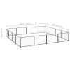 Dog Kennel Black 172.2 ftÂ¬â‰¤ Steel