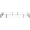 Dog Kennel Black 161.5 ftÂ¬â‰¤ Steel