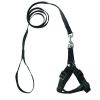 1pcs Adjustable Nylon Dog Leash and Harness Set for Small Dogs and Cats Plain Dog Chest Strap Leash Pet Leash