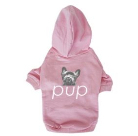 Pet Clothing Dog Hoodie Compared To Bear Cotton Hoodie (Option: Pink-M)