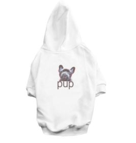 Pet Clothing Dog Hoodie Compared To Bear Cotton Hoodie (Option: White-3XL)