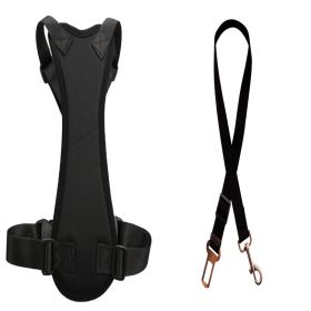 Car Seat Belts For Pets (Option: Black-S)