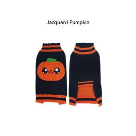 Halloween Dog Sweaters Pet Costume Teddy Warm Leisure Sweater Cosplay Clothes For Dogs Pets Outfits (Option: Black Jacquard-S)