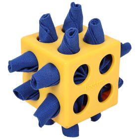 Dog Cube Molar Long Lasting Educational Toys (Color: Yellow)