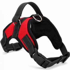 Dog Chest Strap Traction Rope Explosion proof Flushing Dog Chest Strap (colour: red, Specifications (length * width): XS)