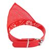 Adjustable Bandana Leather Pet Collar Triangle Scarf