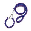 Eight-strand nylon braided dog collar leash dog chain impact blasting chain pet leash