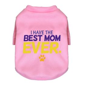 New Dog Pet Clothing Sweater Fleece-lined (Option: Good Mom Pink-XS)