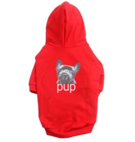 Pet Clothing Dog Hoodie Compared To Bear Cotton Hoodie (Option: Red-XL)